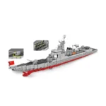 A gray and red toy ship with a Chinese flag and the number 172 on its side.