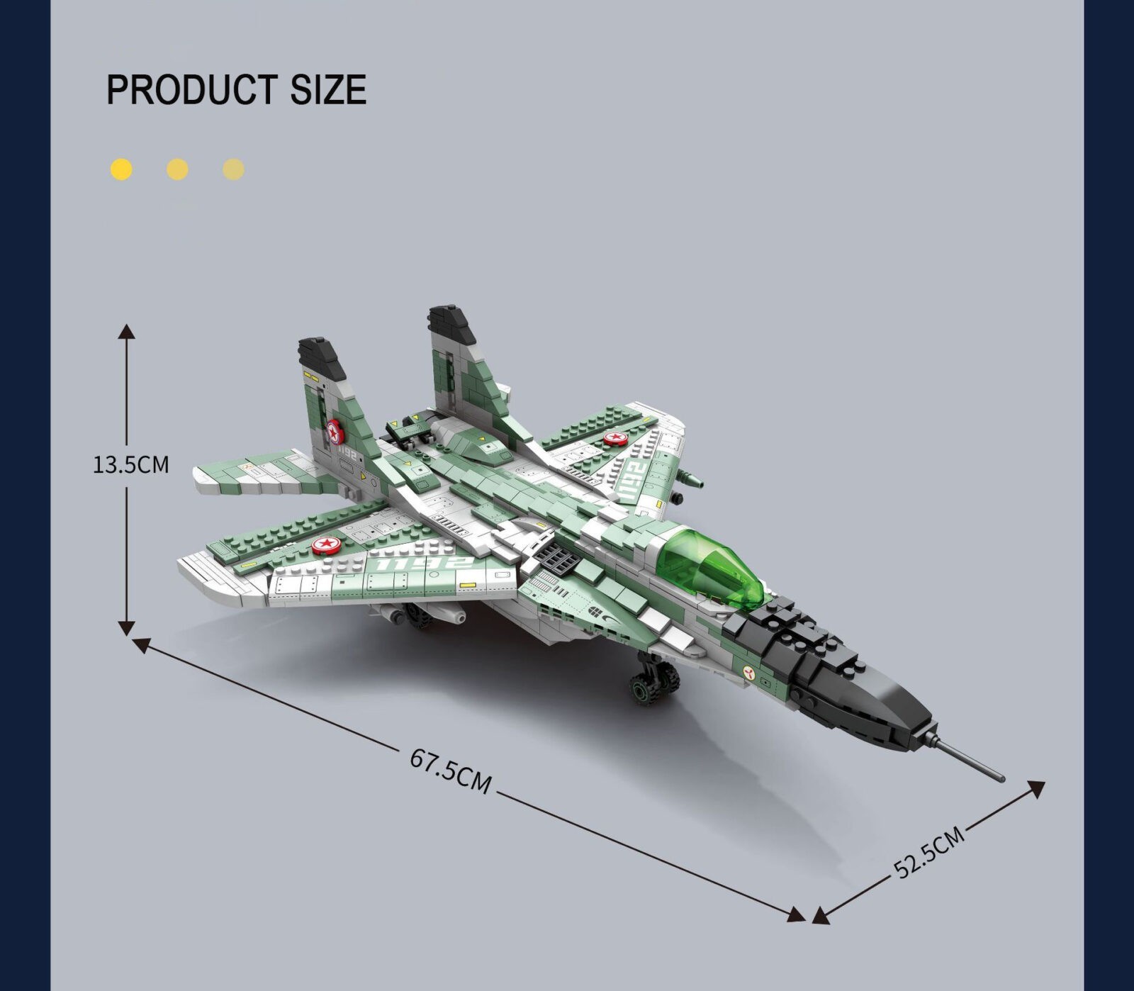 WW2 Military Weapon Aircraft Soviet Union MIG-29 Fighter Building Blocks City Technical Figures Airplane Bricks Toys For Boys